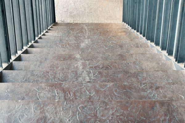Concrete Stair Stamping in Lehi