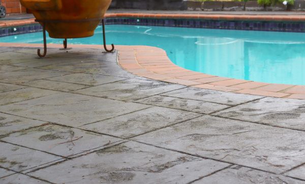 Stamped Patio Construction in Lehi
