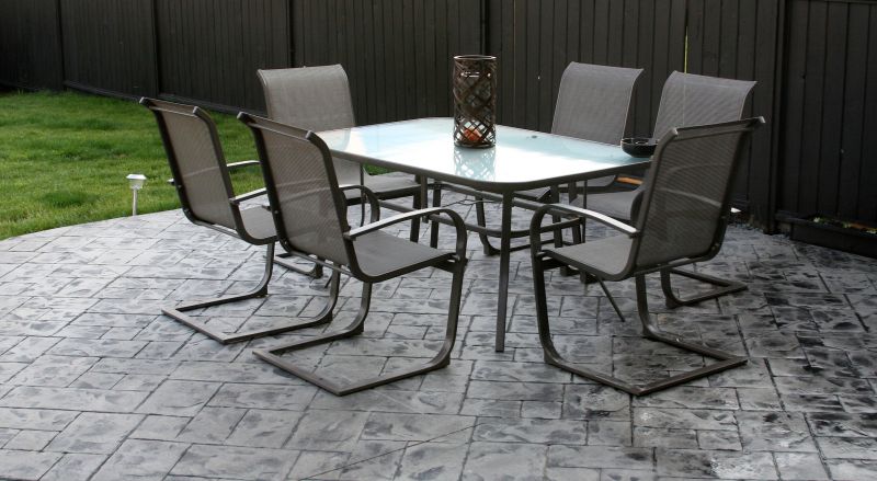 Patio with Patterned Finish